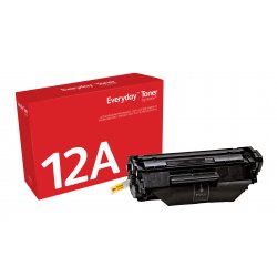 XEROX Everyday Toner para HP 12A LaserJet 1010(Q2612A CRG104 FX9 CRG103) Negro