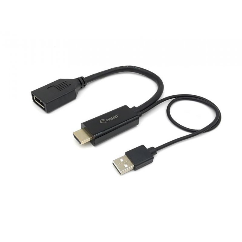 EQUIP HDMI to DisplayPort Adapter , Black