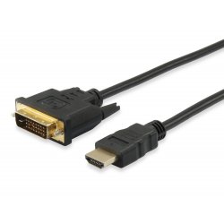 EQUIP HDMI/-DVI Digital Adapter Cable   2,0m, M/M, black, HQ