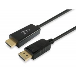 EQUIP DisplayPort to HDMI Adapter Cable, 2M, Black