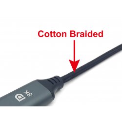 EQUIP USB-C to DisplayPort Cable, M/M, 2.0m, 8K/60Hz, Aluminum Shell