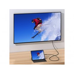 EQUIP USB-C to DisplayPort Cable, M/M, 2.0m, 8K/60Hz, Aluminum Shell