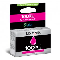 LEXMARK S/305/405/505/605 PRO/205/705/805/905 Cartucho de tinta Magenta Retornable nº100