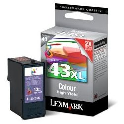 LEXMARK Z1520, Multifuncion X4850/6570/9350/9570 Cartucho Color nº43XL PLUS