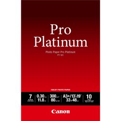 Canon PT-101, Papel fotografico Pro Platinum A3+ 10 hojas