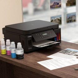 CANON Multifuncion inyeccion color pixma G6050 3 botellas tinta negra 1 botella c m y