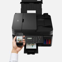 CANON Multifuncion inyeccion color pixma G7050 megatank hojas incluye 3 botellas tinta negra