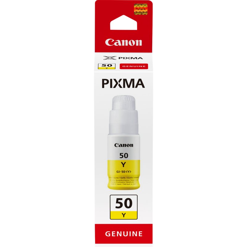 CANON Cartucho de tinta amarillo GI-50Y PIXMA G5050 G6050 G7050 GM2050 GM4050
