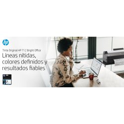 HP DesignJet T200/T600, 3 Pack Cartuchos Cian 712