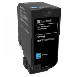Lexmark CS720, CS725, CX725 Cartucho de toner cian Retornable