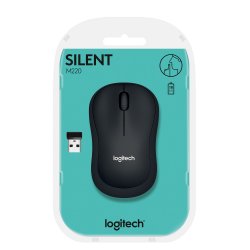LOGITECH RATON M220 OPTICO WIRELESS SILENT GRIS