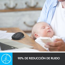 LOGITECH RATON M220 OPTICO WIRELESS SILENT GRIS