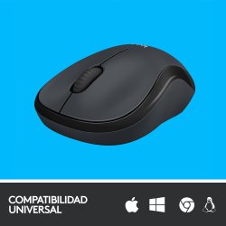 LOGITECH RATON M220 OPTICO WIRELESS SILENT GRIS