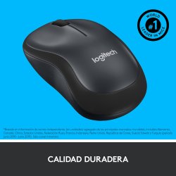LOGITECH RATON M220 OPTICO WIRELESS SILENT GRIS