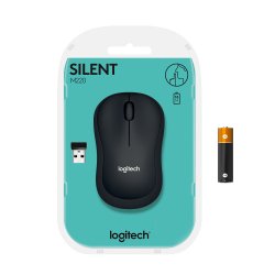 LOGITECH RATON M220 OPTICO WIRELESS SILENT GRIS