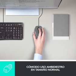 LOGITECH Raton m100 optico usb 2.0 1000dpi negro