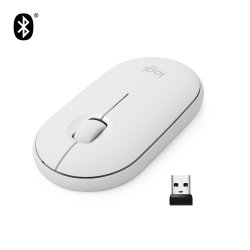 LOGITECH Raton Inalambrico PEBBLE M350 BLANCO