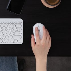 LOGITECH Raton Inalambrico PEBBLE M350 BLANCO