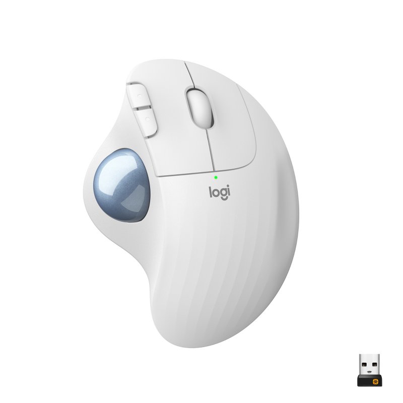LOGITECH Raton Trackball Inalambrico ERGO M575/ Hasta 2000 DPI/ Blanco Crudo