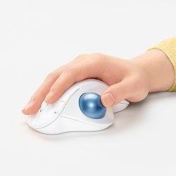 LOGITECH Raton Trackball Inalambrico ERGO M575/ Hasta 2000 DPI/ Blanco Crudo