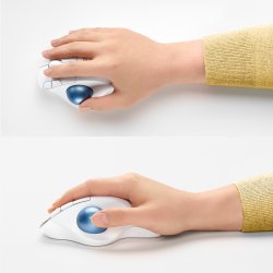 LOGITECH Raton Trackball Inalambrico ERGO M575/ Hasta 2000 DPI/ Blanco Crudo