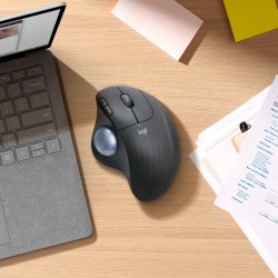 LOGITECH Raton Trackball Inalambrico ERGO M575/ Hasta 2000 DPI/ Blanco Crudo