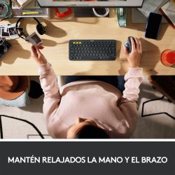 LOGITECH Raton Trackball Inalambrico ERGO M575/ Hasta 2000 DPI/ Blanco Crudo