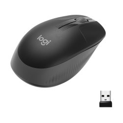 LOGITECH RATON  M190 FULL SIZE OPTICO WIIRELES INALAMBRICO GRIS OSCURO