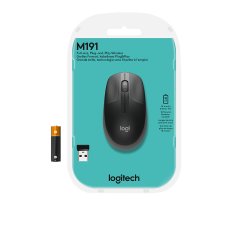 LOGITECH RATON  M190 FULL SIZE OPTICO WIIRELES INALAMBRICO GRIS OSCURO