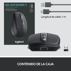 LOGITECH Raton MX Anywhere 3 inalambrico color grafito