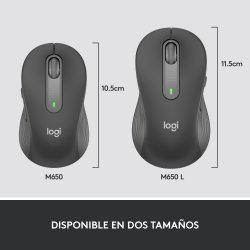 LOGITECH RATON M650 DERECHO TALLA L WIRELESS - GRAFITO