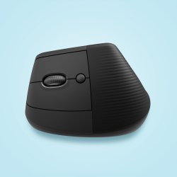 LOGITECH Raton (Izqda) Inalambrico 6 botones Ergonomico, Vertical, Videojuegos color grafito