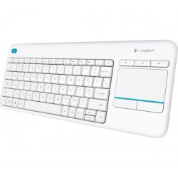 LOGITECH TECLADO K400 plus touch keyboard  blanco wireless