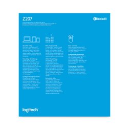 LOGITECH Altavoces estereo Z207 Bluetooth Negros