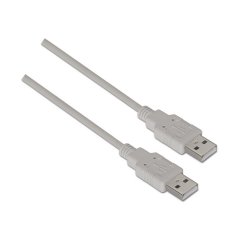 AISENS - CABLE USB 2.0, TIPO A/M-A/M, BEIGE, 2.0M
