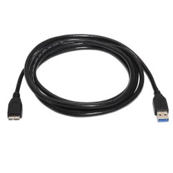 AISENS - CABLE USB 3.0, TIPO A/M-MICRO B/M, NEGRO, 2.0M