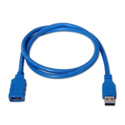 AISENS - CABLE USB 3.0, TIPO A/M-A/H, AZUL, 2.0M