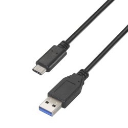 AISENS - CABLE USB 3.1 GEN2 10GBPS 3A, TIPO USB-C/M-A/M, NEGRO, 1.5M