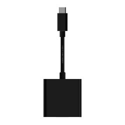 AISENS - CONVERSOR USB-C A DVI-I, USB-C/M-DVI 24+5/H, NEGRO, 15CM