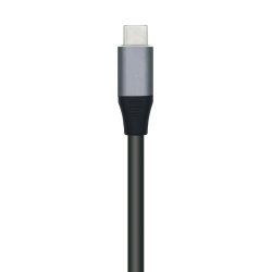 AISENS HUB USB 3.1 USB-C, USB-C/M-4xTIPO A/H, GRIS, 15cm