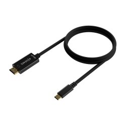 AISENS - CABLE CONVERSOR USB-C A HDMI 4K@30HZ, USB-C/M-HDMI/M, NEGRO, 0.8M