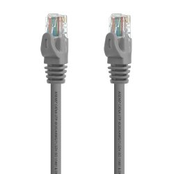 AISENS - CABLE DE RED LATIGUILLO RJ45 LSZH CAT.6A 500 MHZ UTP AWG24, GRIS, 3.0M