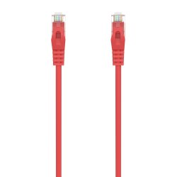 AISENS - CABLE DE RED LATIGUILLO RJ45 LSZH CAT.6A 500 MHZ UTP AWG24, ROJO, 1.5M