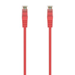 AISENS - CABLE DE RED LATIGUILLO RJ45 LSZH CAT.6A 500 MHZ UTP AWG24, ROJO, 1.5M