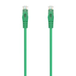 AISENS - CABLE DE RED LATIGUILLO RJ45 LSZH CAT.6A 500 MHZ UTP AWG24, VERDE, 3.0M
