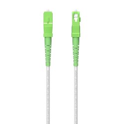 AISENS Cable fibra optica latiguillo 120 M G657A2 3.0 9/125 SMF simplex CPR Dca LSZH, SC/APC-SC/APC,