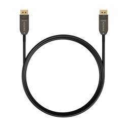 AISENS - CABLE DISPLAYPORT AOC V1.4 8K@60HZ 4K@120Hz 4:4:4 32.4GBPS, DP/M-DP/M, NEGRO, 50M