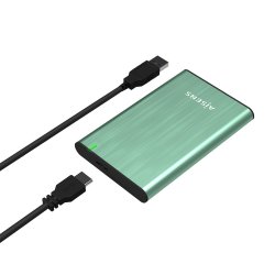 AISENS CAJA EXTERNA 2,5&quot  ASE-2525BWN 9.5MM SATA A USB 3.0/USB3.1 GEN1, VERDE PRIMAVERA