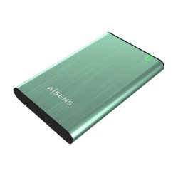 AISENS CAJA EXTERNA 2,5&quot  ASE-2525BWN 9.5MM SATA A USB 3.0/USB3.1 GEN1, VERDE PRIMAVERA