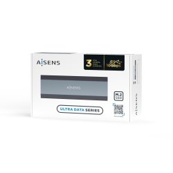 AISENS CAJA EXTERNA M.2 (NGFF) ASM2-018GR SATA/NVME A USB3.1 GEN2, GRIS